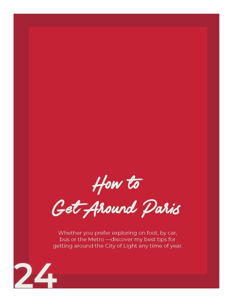 How to Get Around Paris