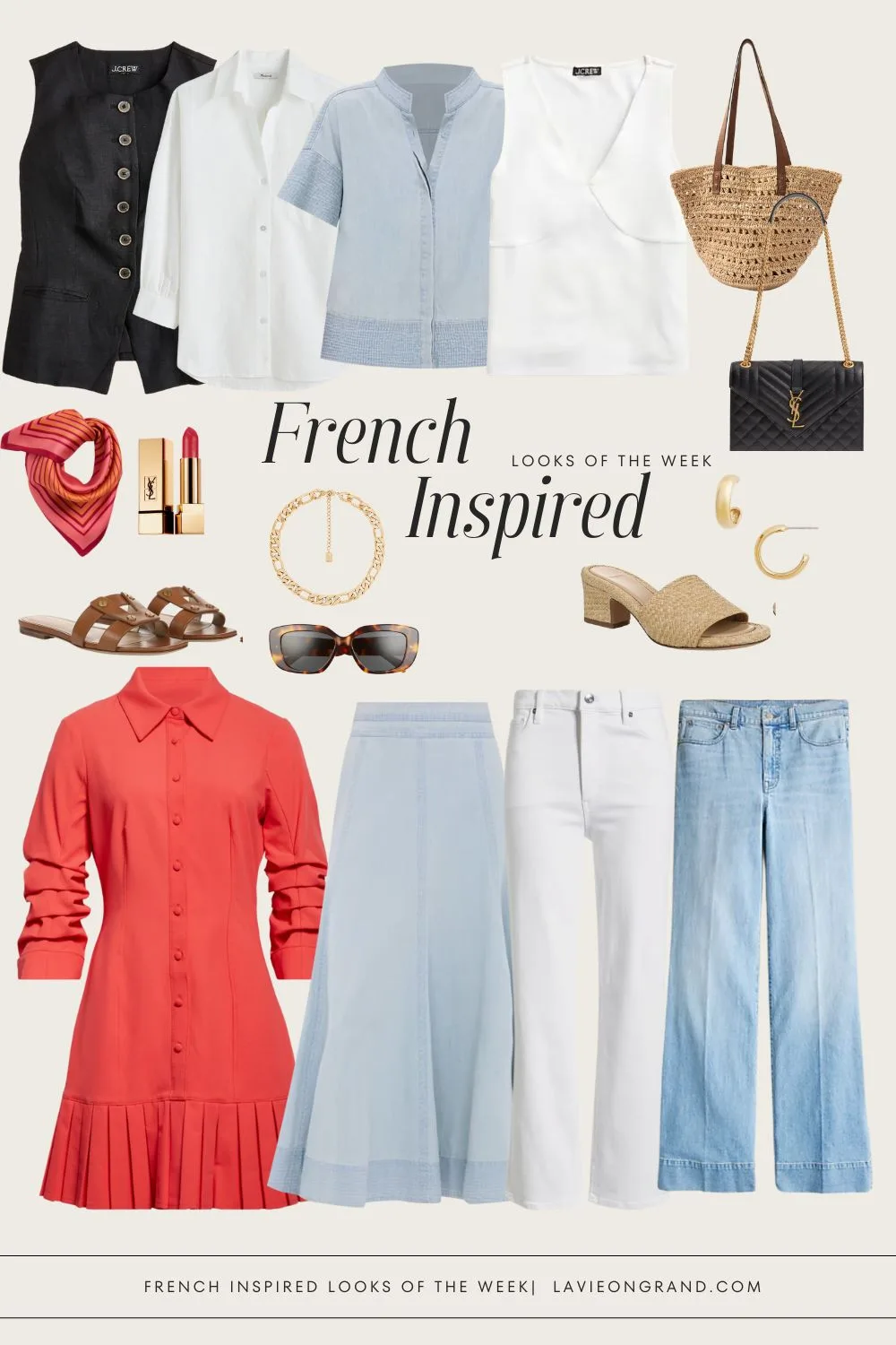 French inspired looks Weekly French inspired outfits.