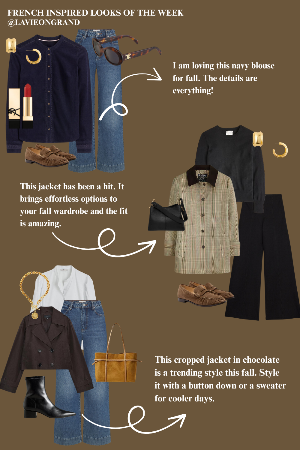 Graphic of clothing items for french fridays.