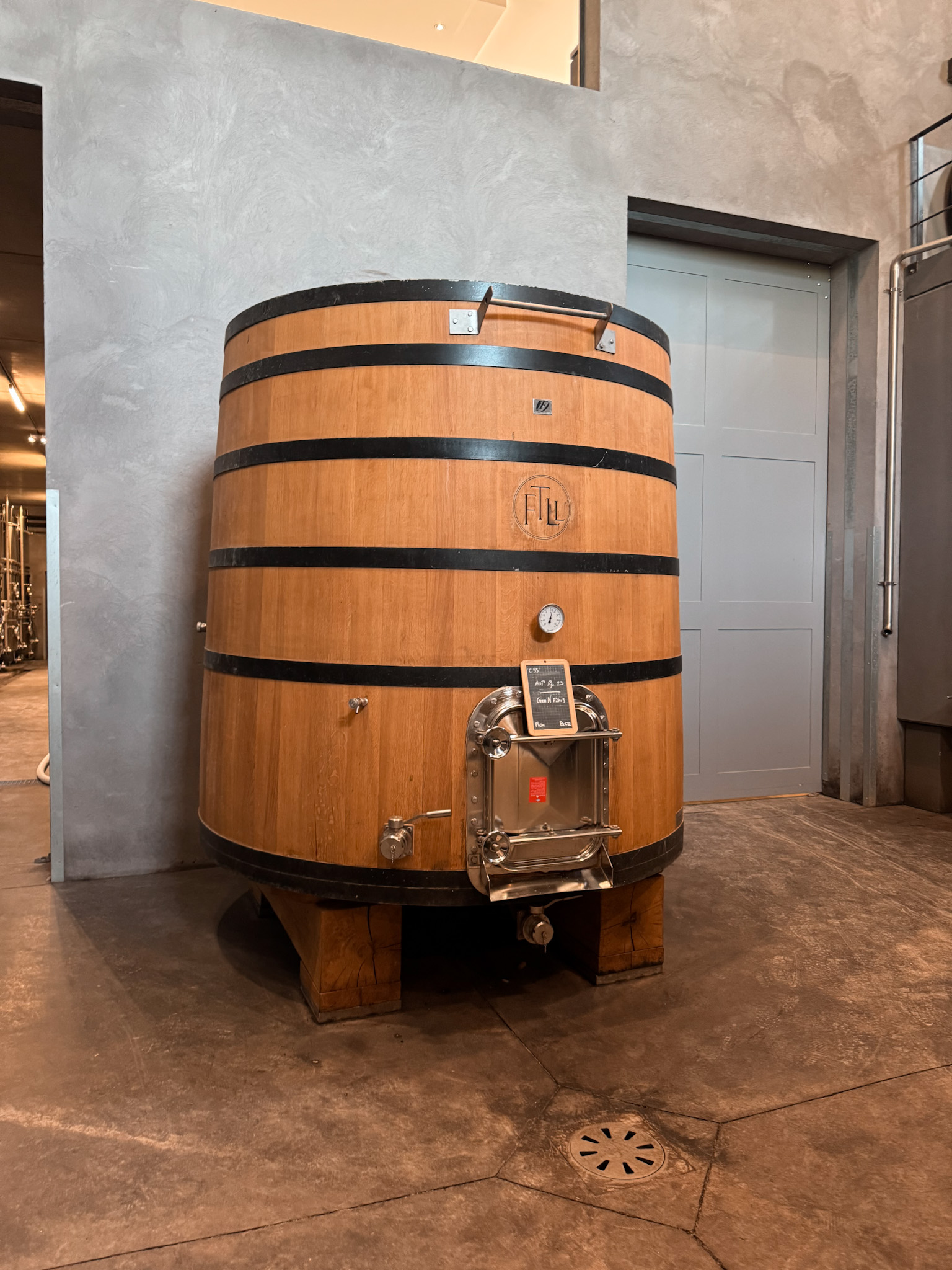 Wine cellar at Domaine de Fontenille, a luxury countryside estate near Lourmarin in Provence